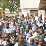 Judy Roper with the DGS children - March 2012